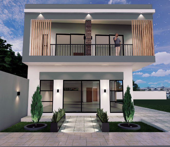 Construccion Residencia Moderna con Acabados en Mármol Ecuador