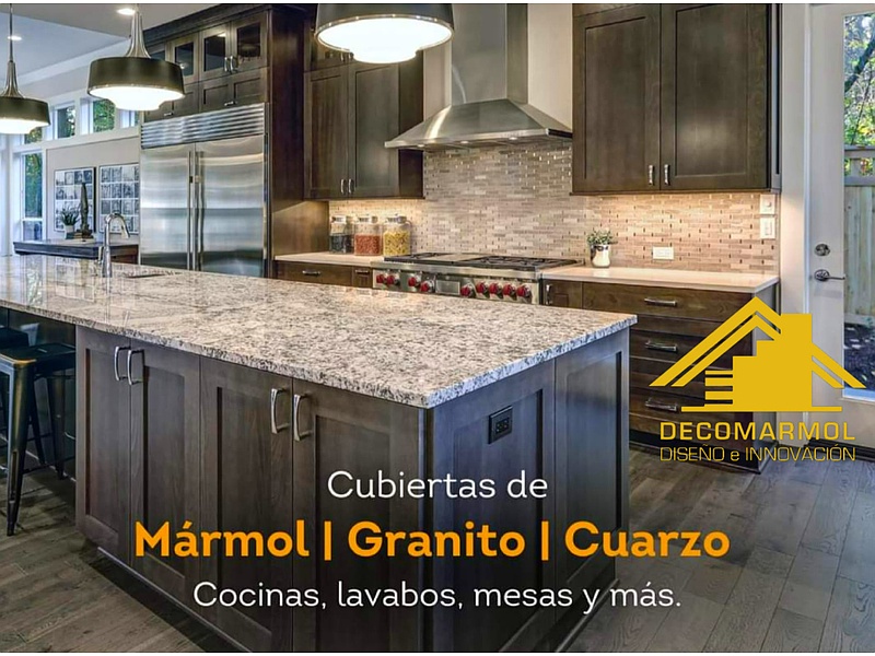 Cubierta cuarzo Ecuador Decomarmol Diseño E Innovacion
