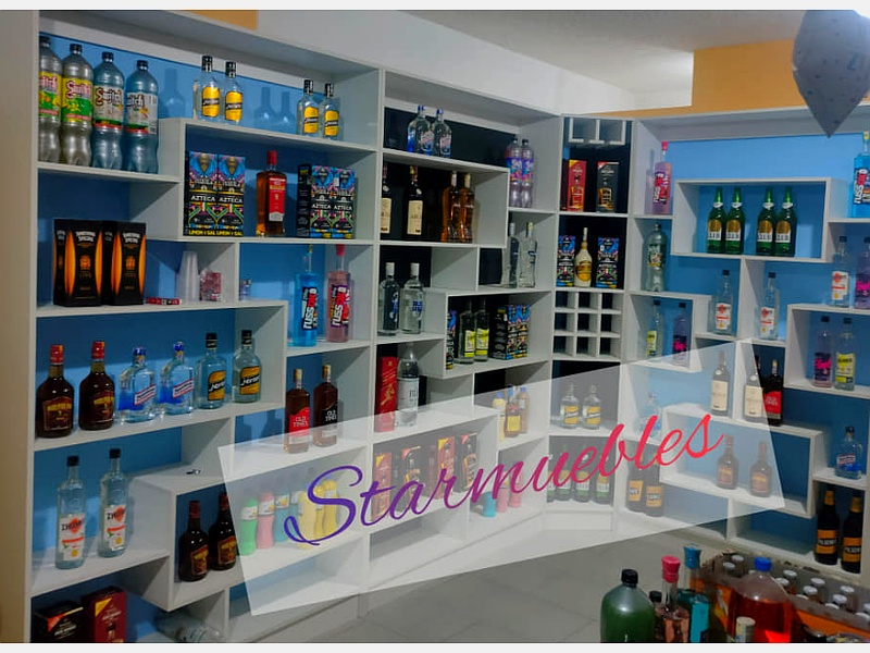 estante blanco negocio ecuador