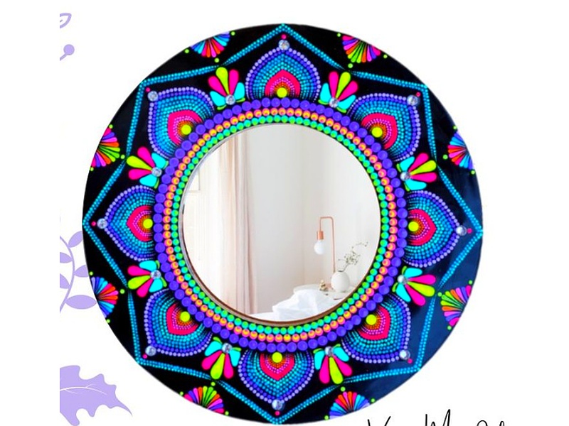 Espejos Decorativos Azul Negro Ecuador