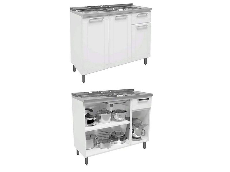 Cajón de cocina con fregadero funcionalidad práctica Guayaquil