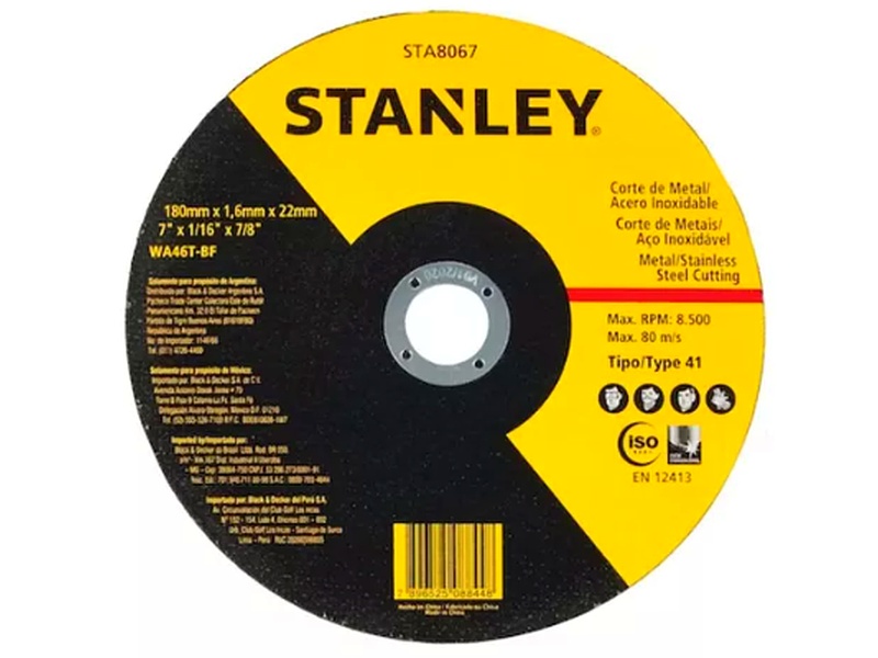 Disco Corte Stanley Saraguro