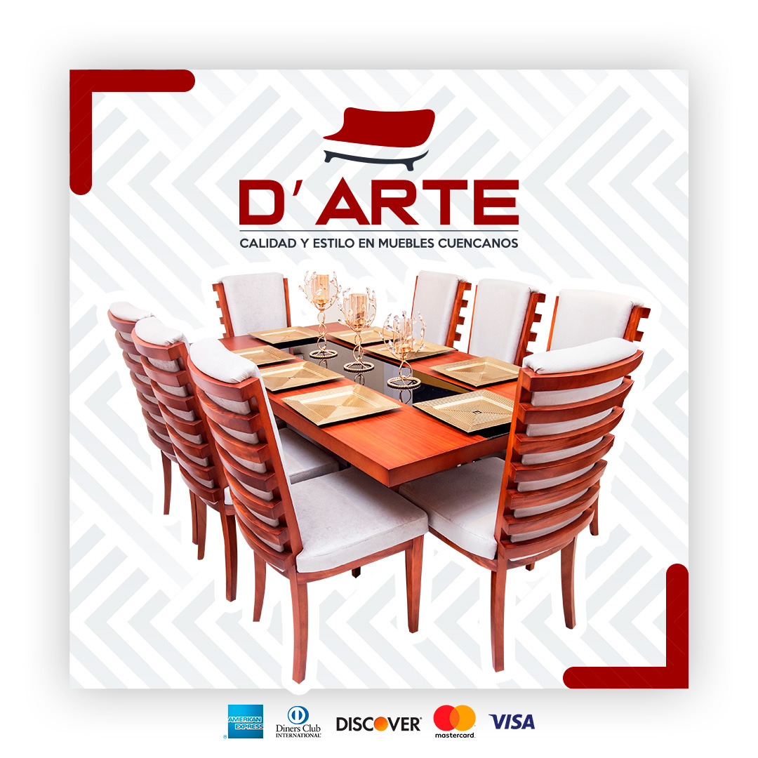 Comedor moderno de madera Ecuador Mueblería D' Arte La Quadra