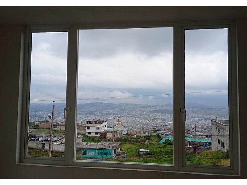 Ventana de Aluminio Triple Hoja  Sistema Abatible - Ecuador