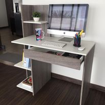 Escritorio estudiantil de melamina en color gris Ecuador SOS Casas