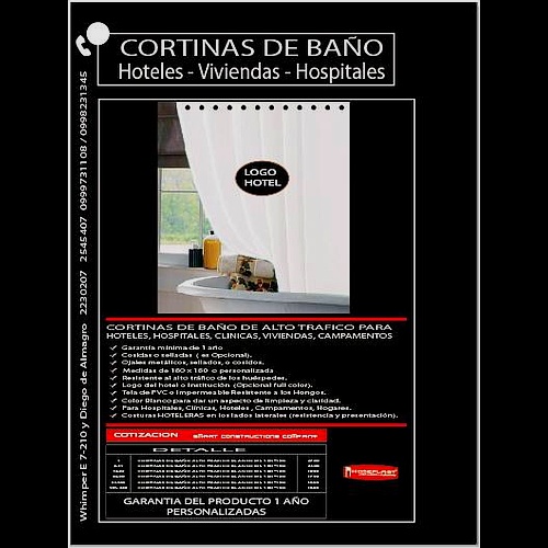 Cortinas De Baño De Alto Trafico Para Hoteles Homeplast
