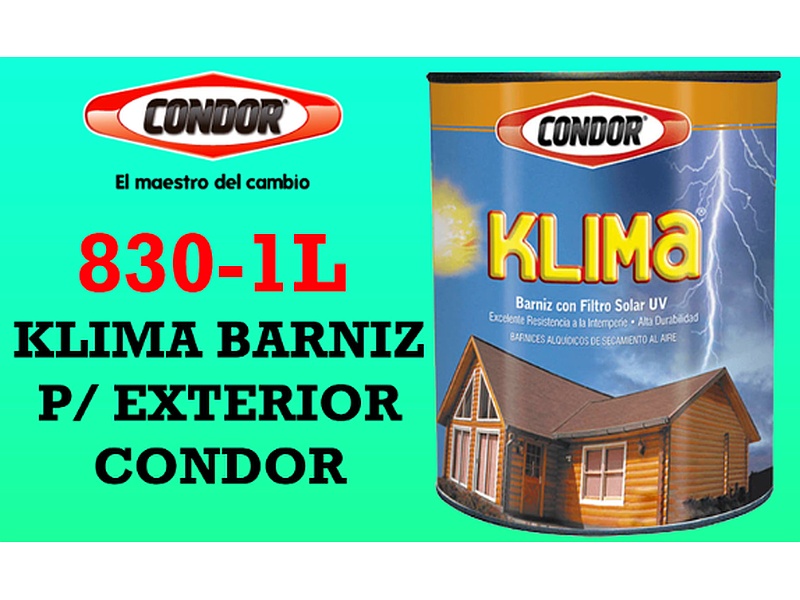 KLIMA BARNIZ PARA EXTERIOR MARCA CONDOR ECUADOR
