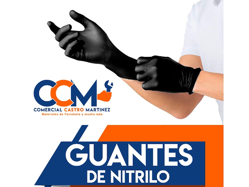 Guantes Negros de Nitrilo Ecuador 