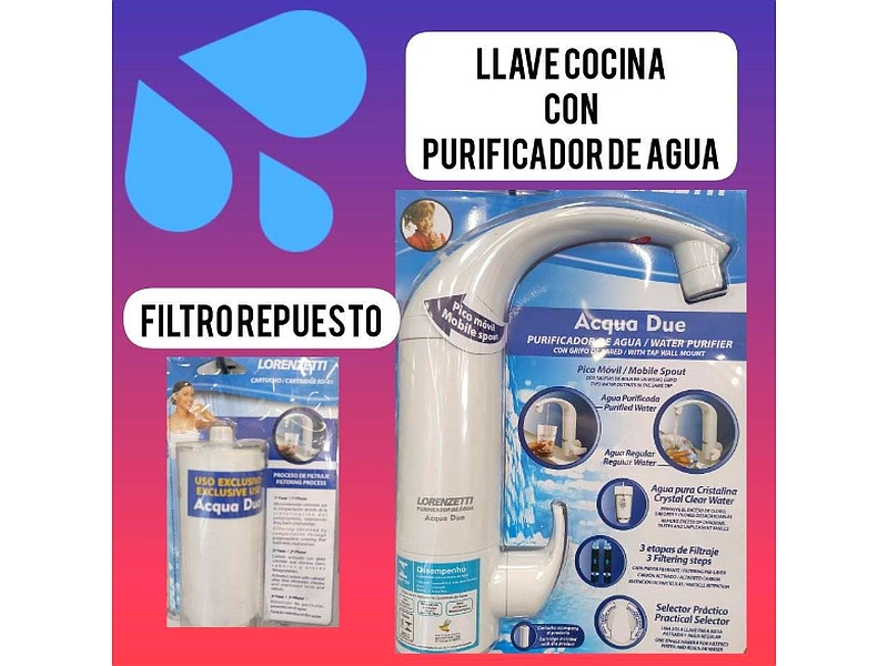 Llave Cocina con Purificador de Agua Lorenzetti Ecuador