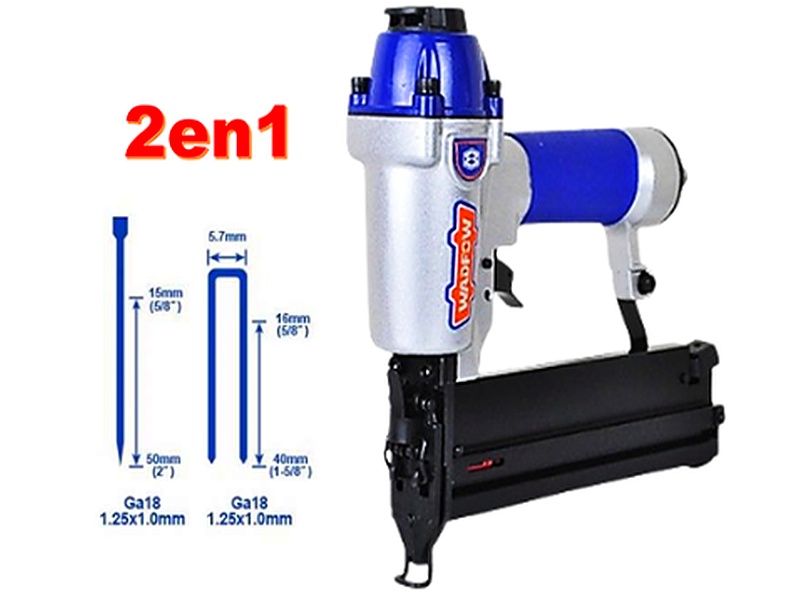 Clavadora Grapadora Neumática, 1/2 a 2 pulg Wadfow 2en1 Profesional Ecuador