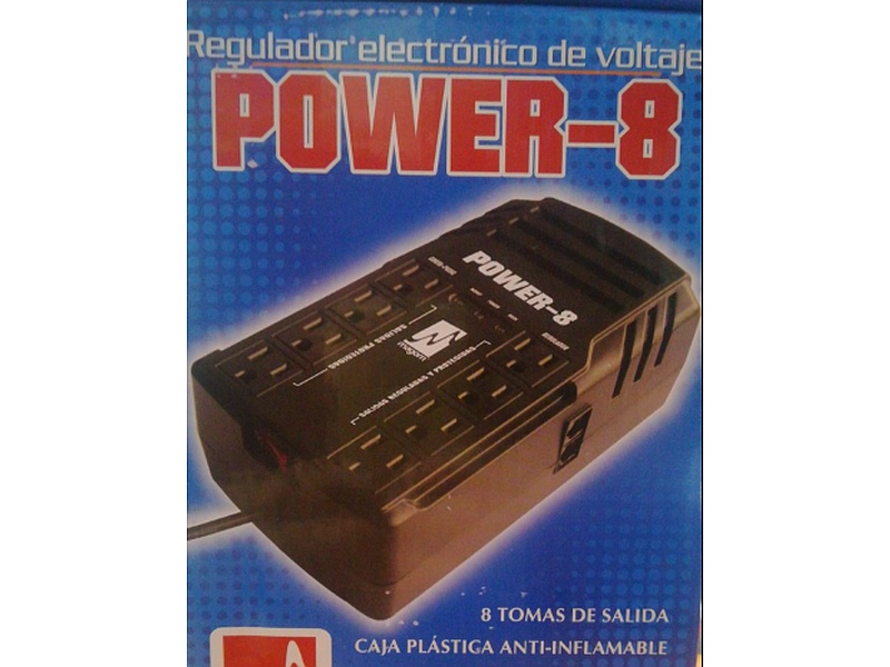 Regulador Electrónico de Voltaje 8 Tomas Ecuador