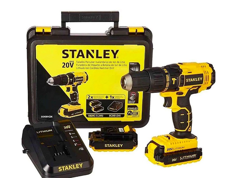 Taladro Atornillador Inalámbrico Stanley 1/2" (13 mm) 20V Ecuador