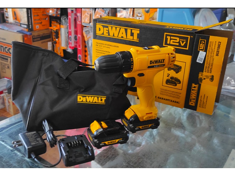 TALADRO ATORNILLADOR INALAMBRICO 3/8 12V DEWALT ECUADOR