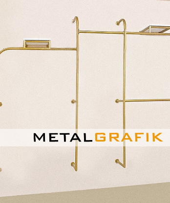 Estantería modular de metal dorado Ecuador