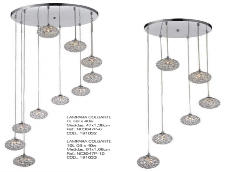 LAMPARA COLGANTE  6l