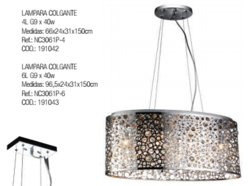 LAMPARA COLGANTE 8L
