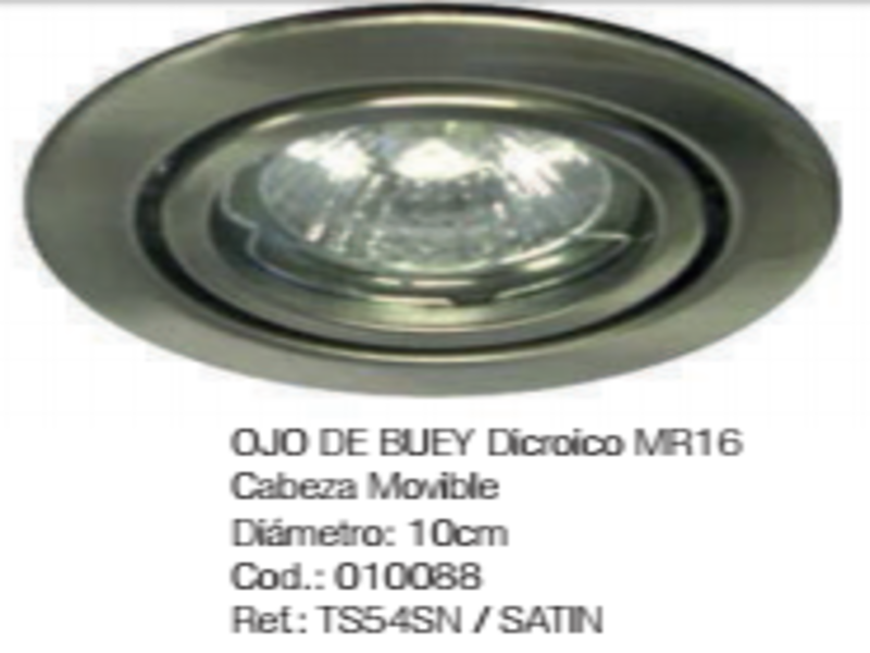 OJO DE BUEY Dicroico MR 16
