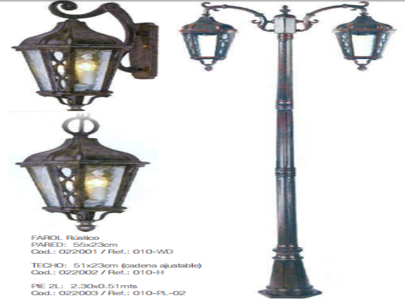 FAROL Negro Mate