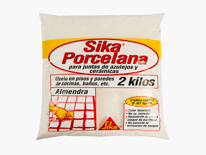 SIKA PORCELANA BLANCA DE 2KG